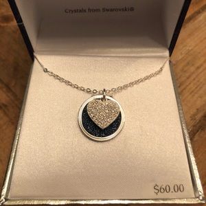 Silver Plated necklace with Swarovski crystals